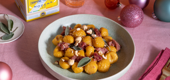 Gnocchi di zucca con Cotechino Modena IGP